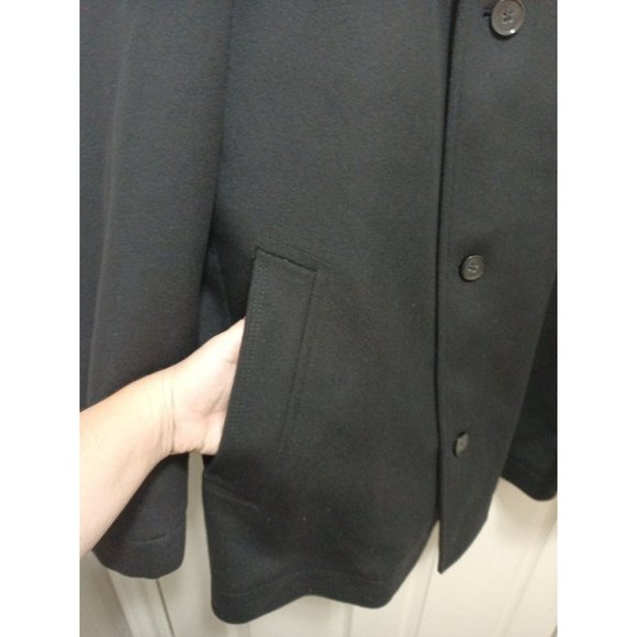 Men's Hugo Boss Cashmere Wool Black Double Layered Jacket Size 44R - Picture 5 of 14